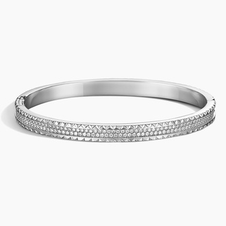 Sol Pavé Diamond 6.5 Inch Bangle Bracelet