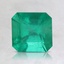 6.5x6.3mm Asscher Colombian Emerald