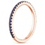 14K Rose Gold Luxe Ballad Sapphire Ring, smallside view