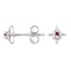 Silver North Star Pink Tourmaline Earrings, smalladditional view 1