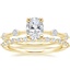18K Yellow Gold Aimee Diamond Ring with Milan Diamond Ring