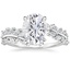 Moissanite Winding Ivy Diamond Ring (3/4 ct. tw.) in Platinum