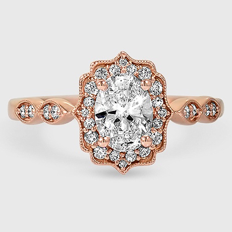 Vintage Inspired Engagement Ring Cadenza Halo Brilliant Earth