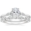 18K White Gold Nadia Diamond Ring with Versailles Diamond Ring (3/8 ct. tw.)