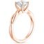 14KR Moissanite Twisted Vine Solitaire Ring, smalltop view