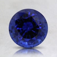 Nice 7 mm Round Double Brillant Light Blue Created Sapphire 
