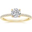 Round 18K Yellow Gold Perfect Fit Diamond Ring (1/5 ct. tw.)