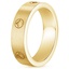 18K Yellow Gold Emblem Wedding Ring, smallside view