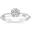 18K White Gold Marlowe Diamond Ring, smalltop view