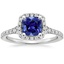 18KW Sapphire Joy Halo Diamond Ring (1/3 ct. tw.), smalltop view