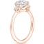 14K Rose Gold Tallula Three Stone Diamond Ring, smallside view