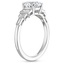 18KW Aquamarine Adele Diamond Ring, smalltop view