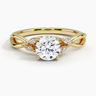 18K Yellow Gold Willow Diamond Ring (1/8 ct. tw.)