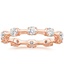 Rose Gold Jade Trau Satin Cavetta Diamond Eternity Ring