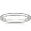 2mm Milgrain Wedding Ring in Platinum