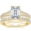 18K Yellow Gold Icon Diamond Ring with Luxe Heritage Diamond Ring (1/3 ct. tw.)