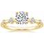 Round Spaced Diamonds Engagement Ring 