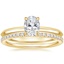 18K Yellow Gold Hazel Ring with Ballad Diamond Ring (1/6 ct. tw.)