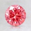 1.14 Ct. Fancy Vivid Pink Round Lab Created Diamond