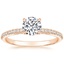 18K Rose Gold Simply Tacori Luxe Drape Diamond Ring, smalltop view