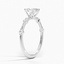 18KW Aquamarine Aimee Diamond Ring, smalltop view