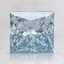 2.21 Ct. Fancy Vivid Blue Princess Lab Created Diamond