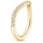 18K Yellow Gold Curved Amelie Diamond Ring (1/3 ct. tw.), smallside view