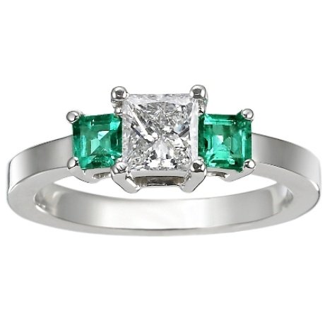 diamonds and emeralds ring