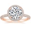 14K Rose Gold Valencia Halo Diamond Ring (1/2 ct. tw.), smalltop view