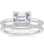 18K White Gold Dakota Ring with Ballad Diamond Ring (1/6 ct. tw.)