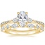 18K Yellow Gold Luxe Aria Diamond Ring with Versailles Diamond Ring (3/8 ct. tw.)