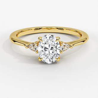 18K Yellow Gold Aria Diamond Ring (1/10 ct. tw.)