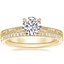 18K Yellow Gold Elsie Ring with Whisper Diamond Ring (1/10 ct. tw.)