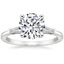 Platinum Tapered Baguette Diamond Ring, smalltop view