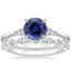 18KW Sapphire Aria Diamond Ring (1/10 ct. tw.) with Versailles Diamond Ring (3/8 ct. tw.), smalltop view
