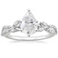 18KW Moissanite Luxe Willow Diamond Ring (1/4 ct. tw.), smalltop view