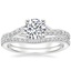 Platinum Luxe Chamise Diamond Ring (1/5 ct. tw.) with Curved Diamond Ring (1/6 ct. tw.)
