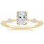 18K Yellow Gold Aimee Diamond Ring, smalltop view