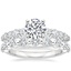 18K White Gold Luciana Diamond Ring (1/2 ct. tw.) with Monaco Diamond Ring (3/4 ct. tw.)