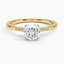 Yellow Gold Moissanite Bettina Diamond Ring