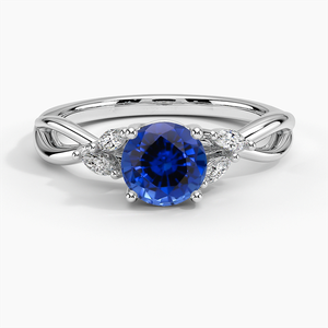 Sapphire Willow Diamond Ring (1/8 ct. tw.) in Platinum