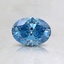 0.50 Ct. Fancy Intense Greenish Blue Oval Lab Created Diamond