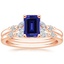 14KR Sapphire Verbena Diamond Bridal Set (1/4 ct. tw.), smalltop view