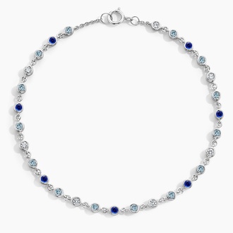 Blue Tonal Gemstone Bracelet