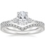 Platinum Luxe Aria Diamond Ring (1/5 ct. tw.) with Flair Diamond Ring (1/6 ct. tw.)
