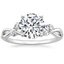 Platinum Willow Diamond Ring (1/8 ct. tw.), smalltop view