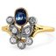 Art Nouveau Sapphire Vintage Ring