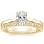 18K Yellow Gold Dawn Diamond Ring with Ballad Diamond Ring (1/6 ct. tw.)