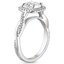 Platinum Petite Twisted Vine Halo Diamond Ring (1/4 ct. tw.), smallside view