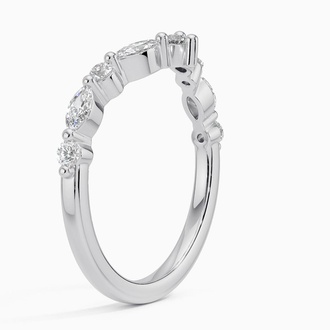 Marquise Diamond Chevron Ring